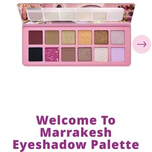 NWT Welcome to Marrakesh Eyeshadow Palette - Pink BOHO SHIMMER EYESHADOW